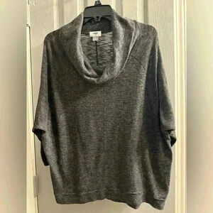 Old Navy Cowl Neck in dark gray has a sheer look to it, I would wear  camisole